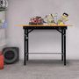 Voir la diapositive 2 : HOMCOM HOMCOM Établi pliable dim. 100L x 60l x 75H cm - table de travail bricolage avec règle et rapporteur - porte-outils intégré - acier MDF