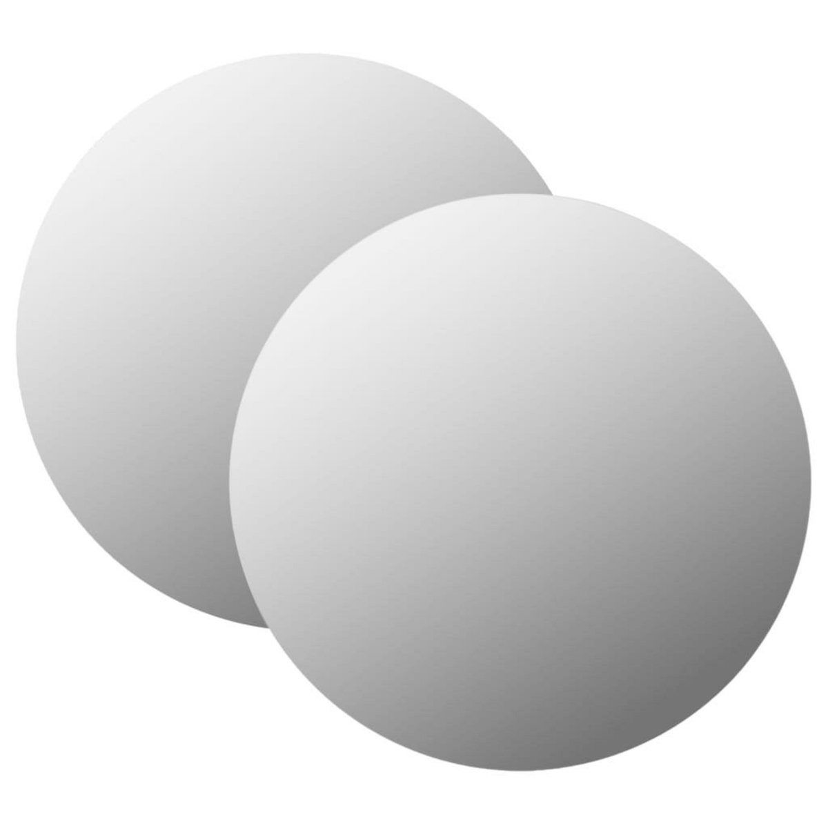 VIDAXL Miroirs muraux 2 pcs 50 cm Rond Verre