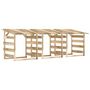 Voir la diapositive 2 : VIDAXL Pergolas avec toits 3 pcs 100x90x100 cm Bois de pin impregne