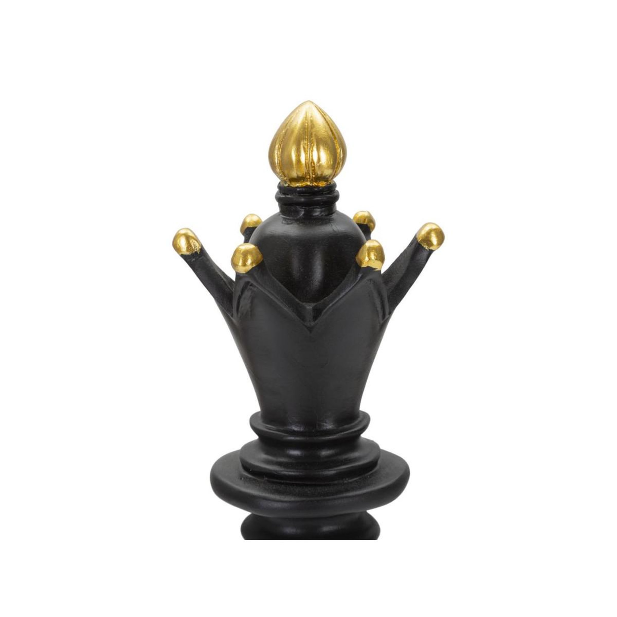 Voir la diapositive 3 : Paris Prix Pièce d'échec déco en résine  fou  38cm noir