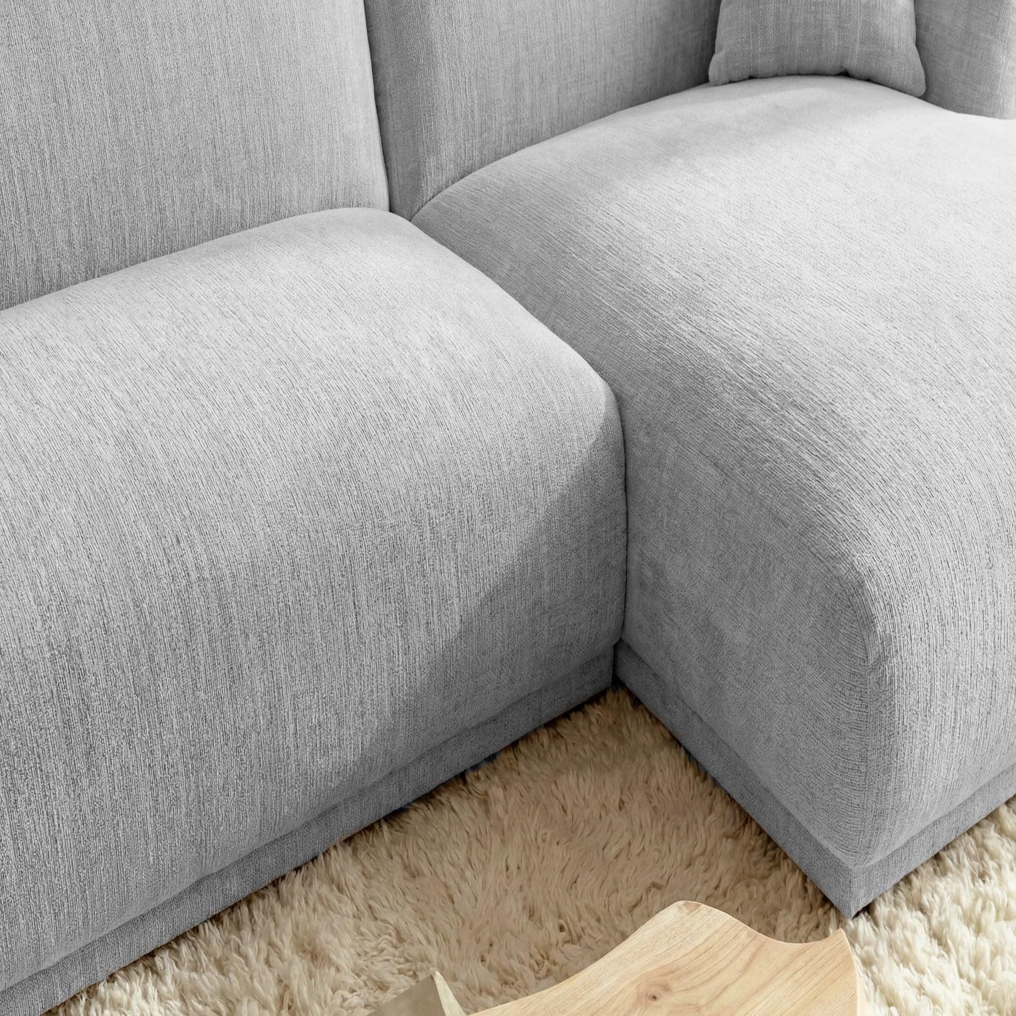 Voir la diapositive 5 : CASANOVA PARIS Rosalie - canapé d'angle tissu chenille
