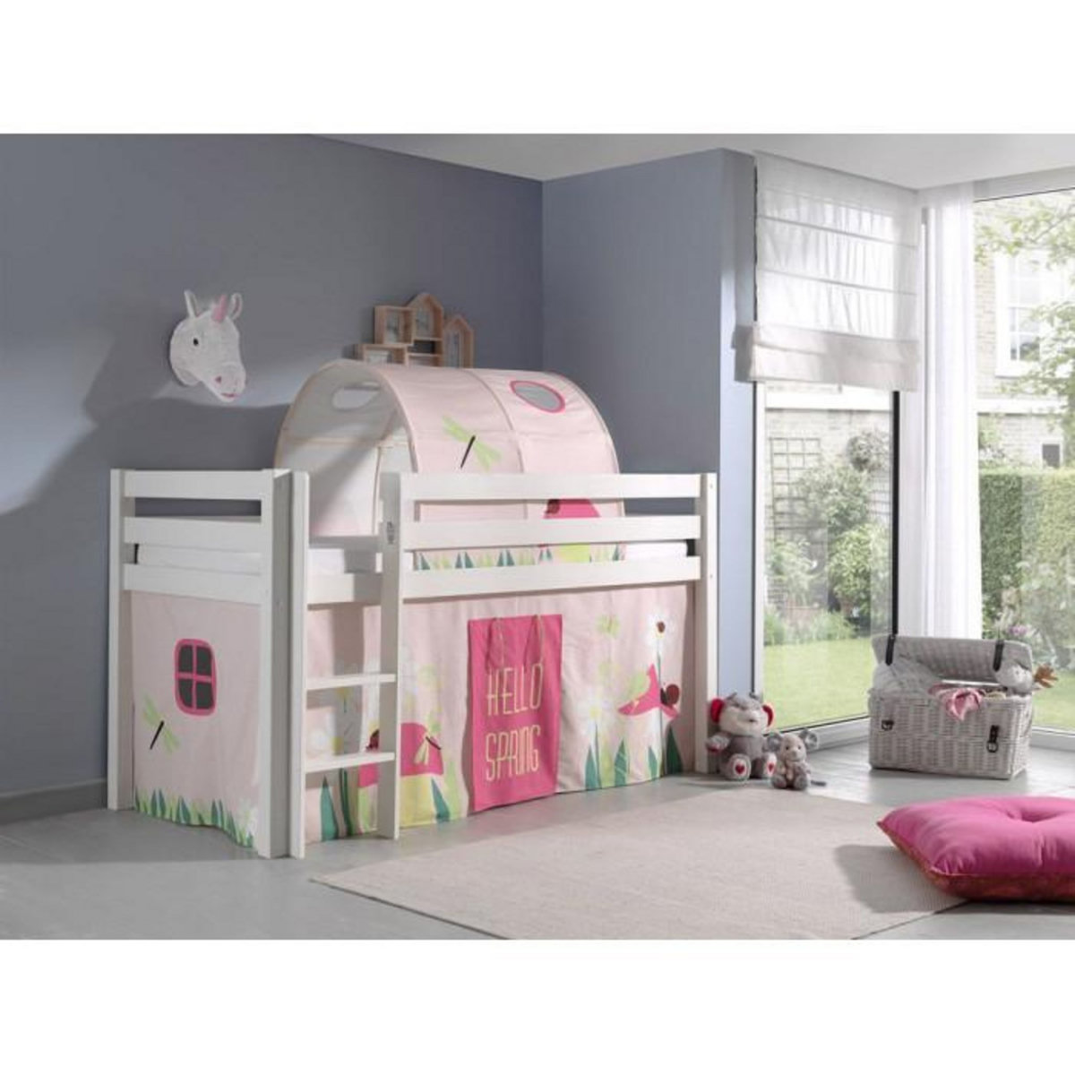 Paris Prix Pack - Lit Enfant, Tente & Tunnel  Pino Spring  Blanc