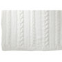 Voir la diapositive 3 : Paris Prix Plaid Uni Tricoté  Twist  130x180cm Blanc