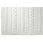 Voir la diapositive 3 : Paris Prix Plaid Uni Tricoté  Twist  130x180cm Blanc
