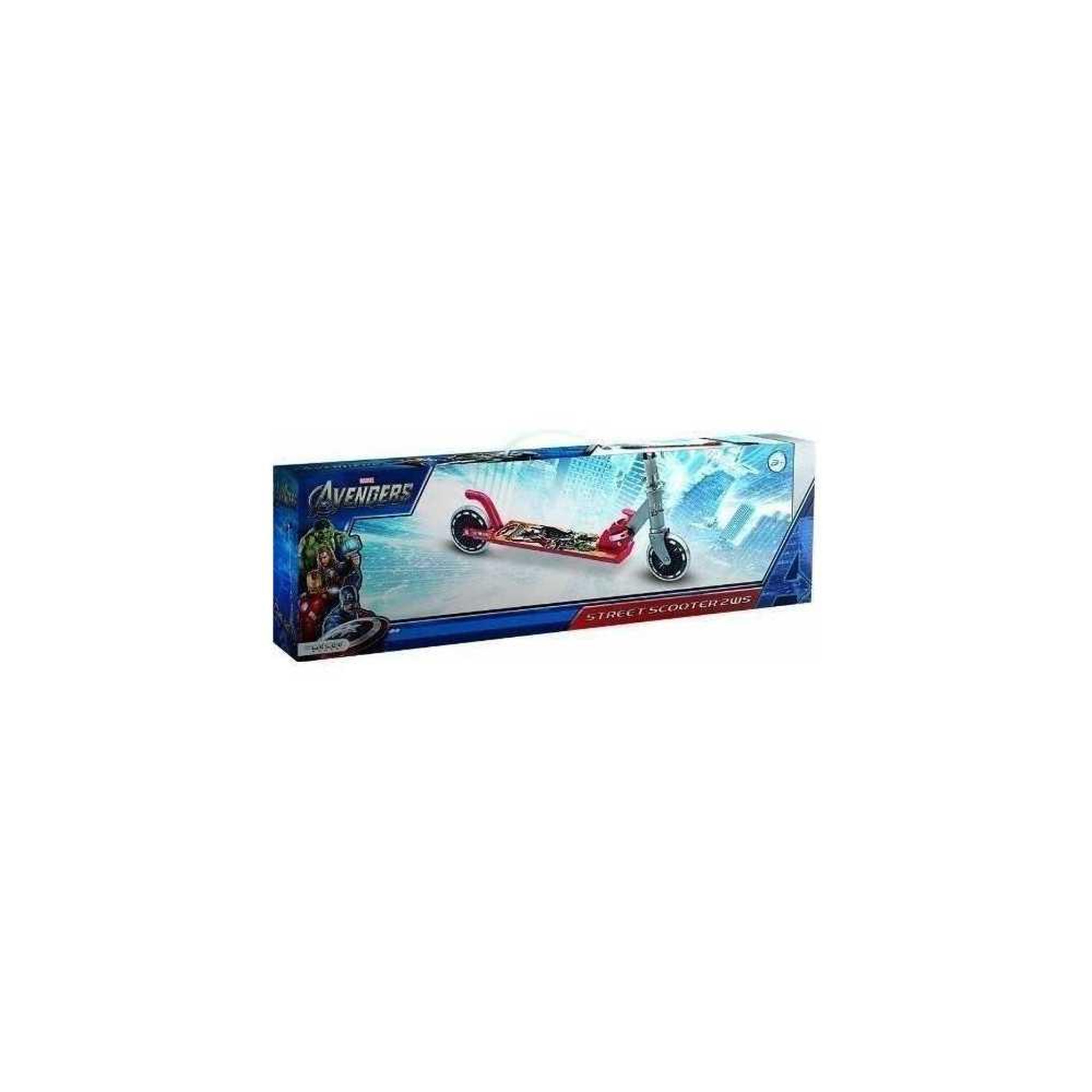 Voir la diapositive 2 : Marvel Patinette 2 roues - MARVEL - Avengers - Pliable - Guidon ajustable - Rouge