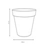Voir la diapositive 1 : Eda Pot de fleurs rond en plastique Toscane vert laurier - Ø 60 cm - Eda