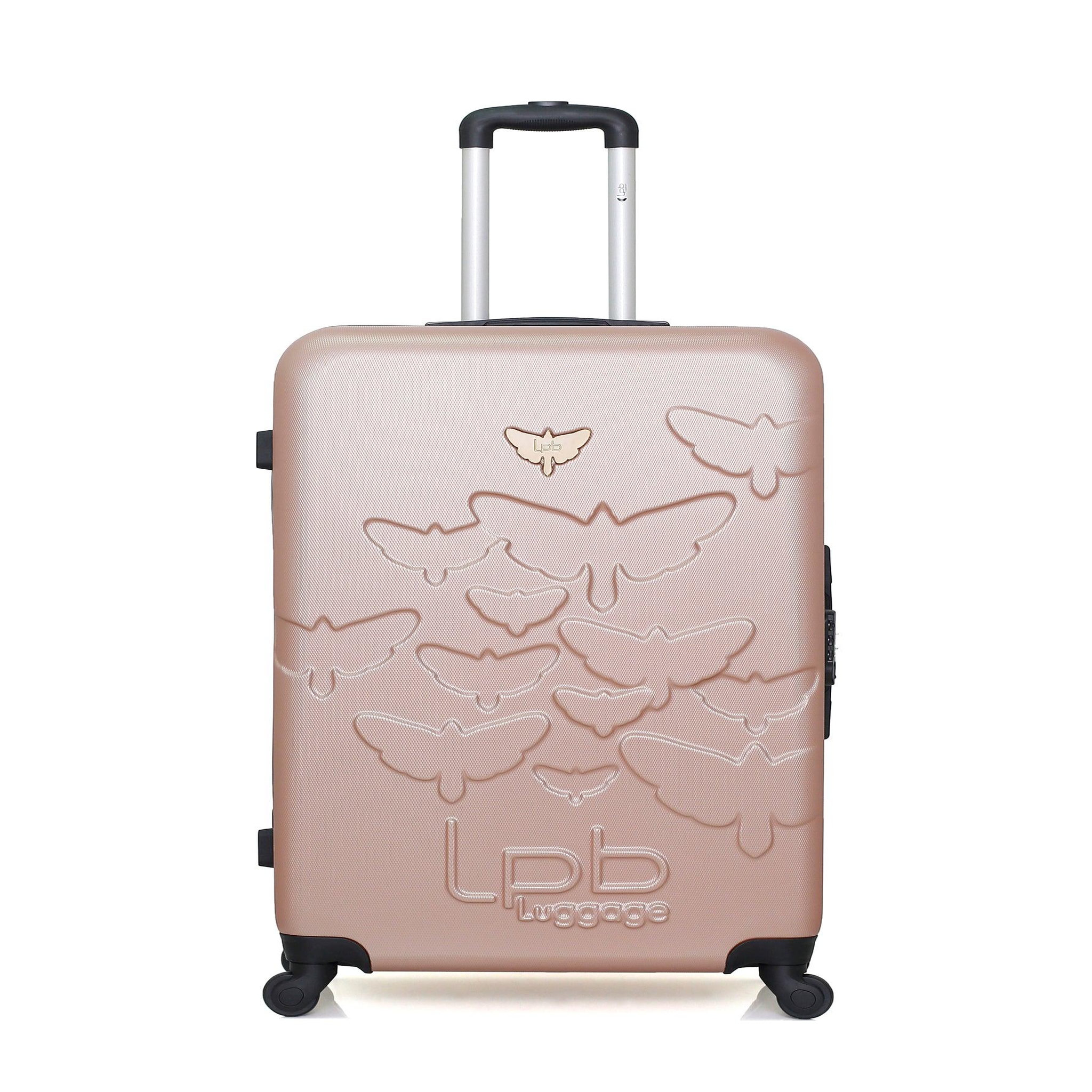 LES P'TITES BOMBES LPB Lpb luggage - valise grand format aelys 75 cm 4 roues. Coloris disponibles : Beige, Rose, Gris
