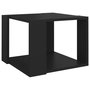 Voir la diapositive 2 : VIDAXL Table basse Noir 40x40x30 cm Bois d'ingenierie