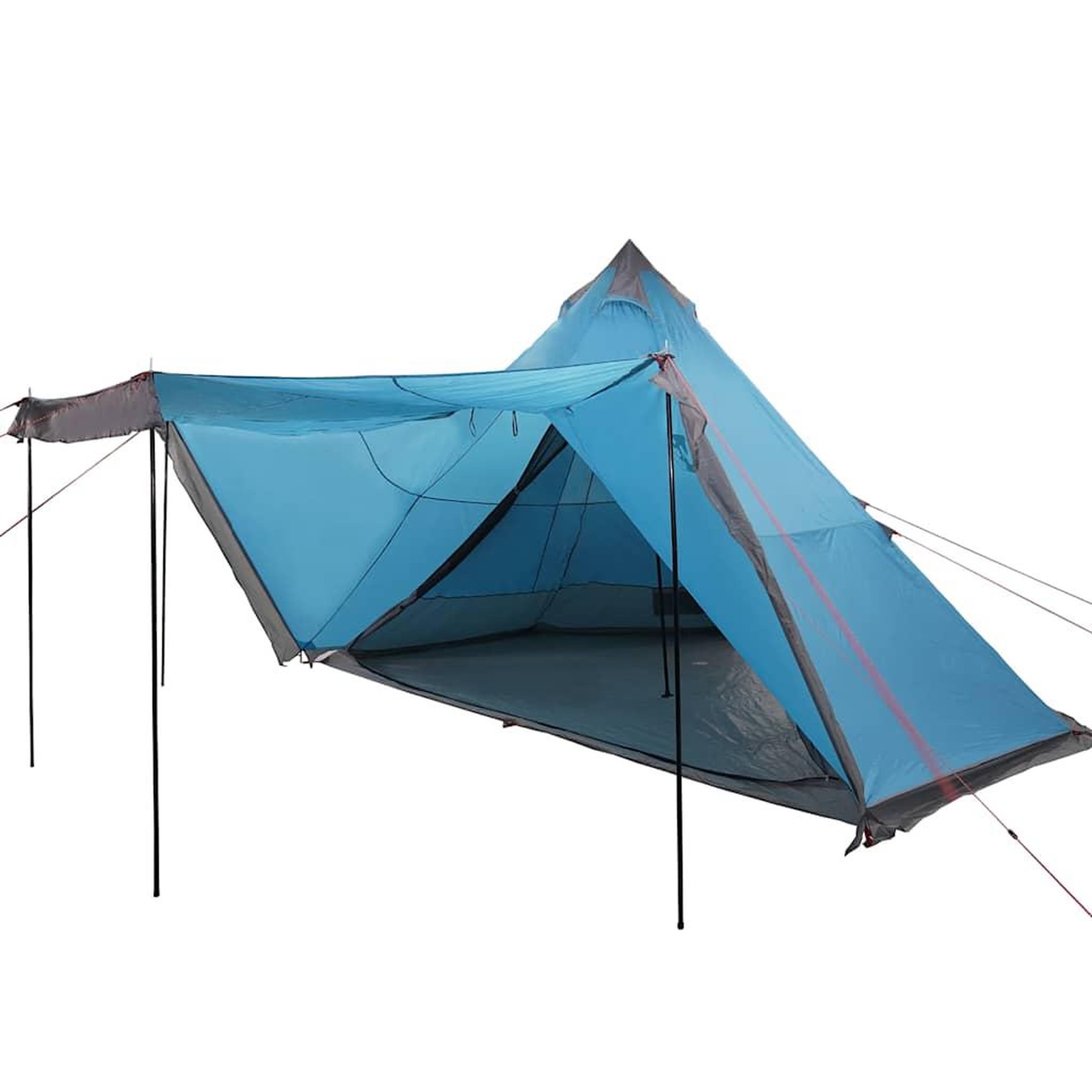 Voir la diapositive 4 : VIDAXL Tente familiale tipi 6 personnes bleu impermeable