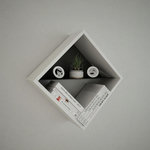 HOME MANIA Etagère murale design Phuket. Coloris disponibles : Marron