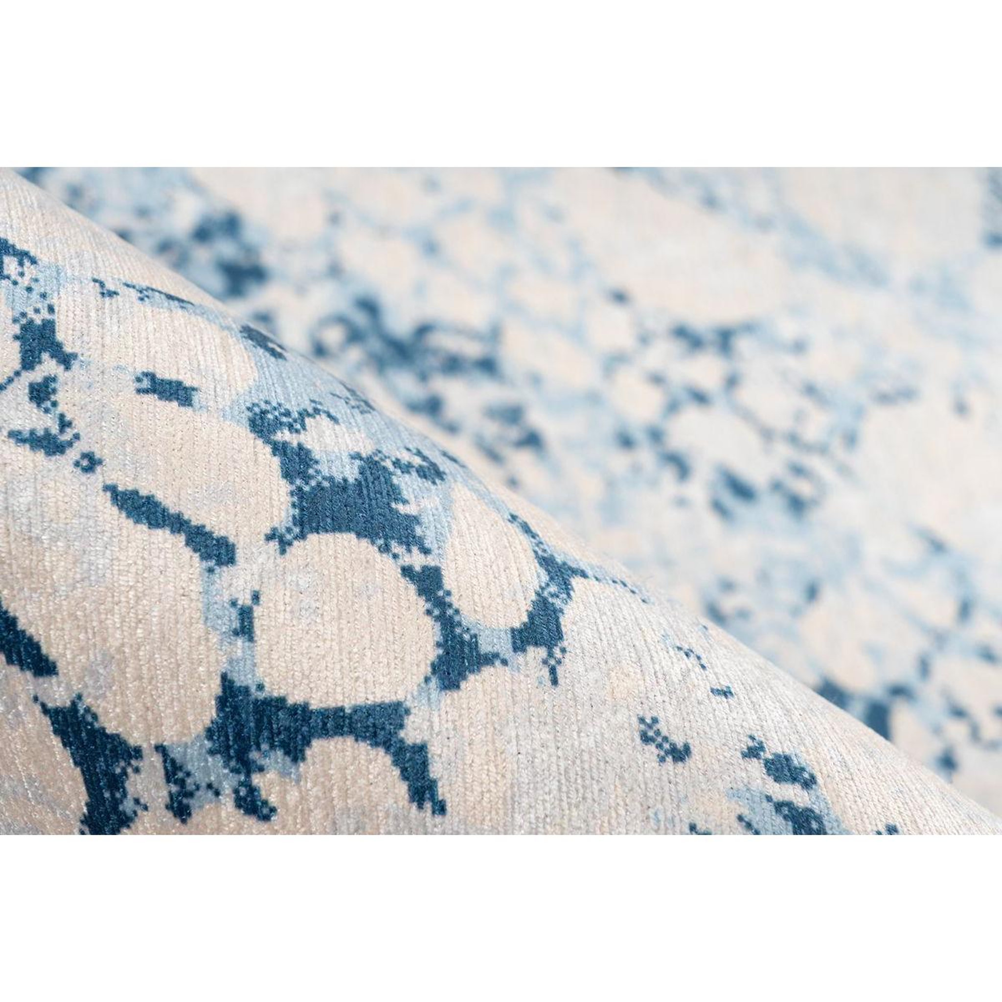 Voir la diapositive 3 : Paris Prix Tapis Effet Délavé à Poils Courts  Galaxy VII  Bleu