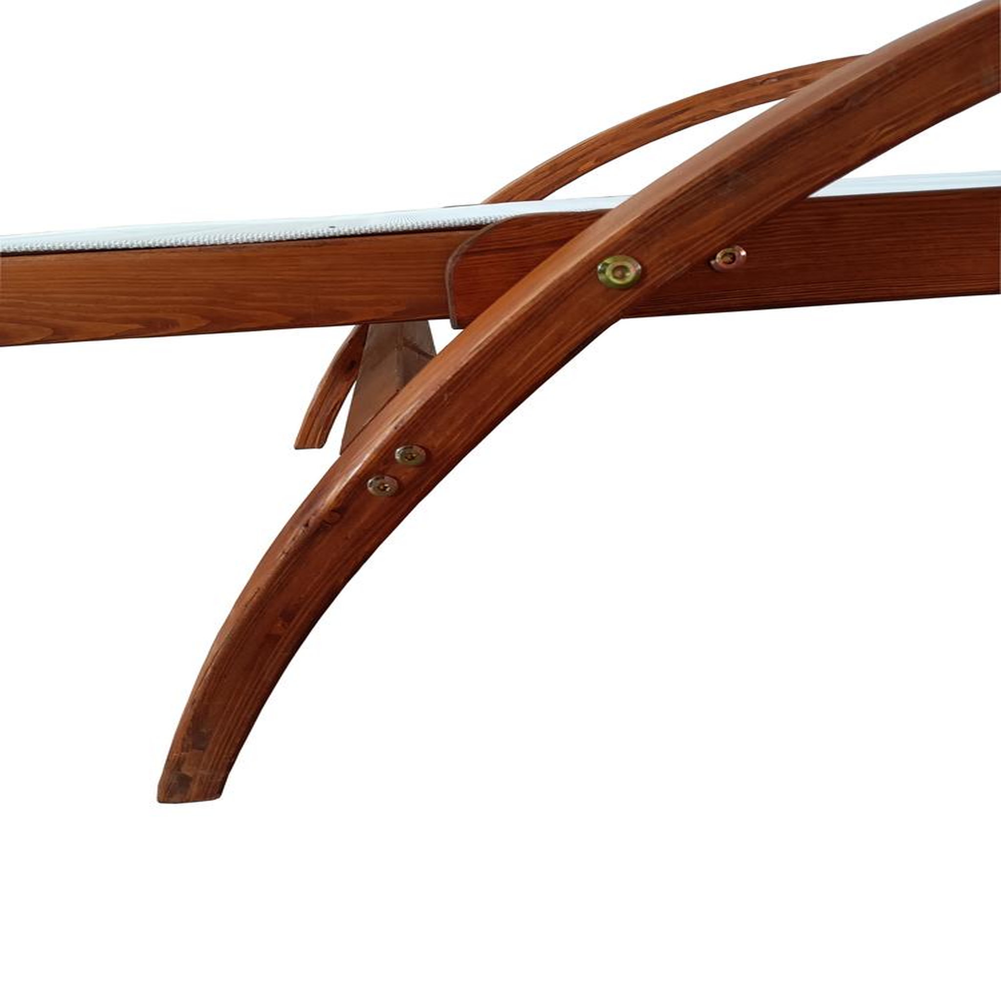 Voir la diapositive 6 : CONCEPT USINE Transat en bois et toile pvc blanc naari