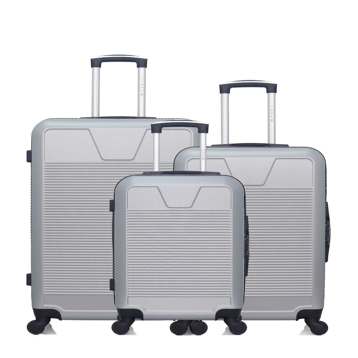 WAVE PARIS WAVE PARIS - Lot de 3 - Valise grand format, valise weekend et valise cabine SELENGA