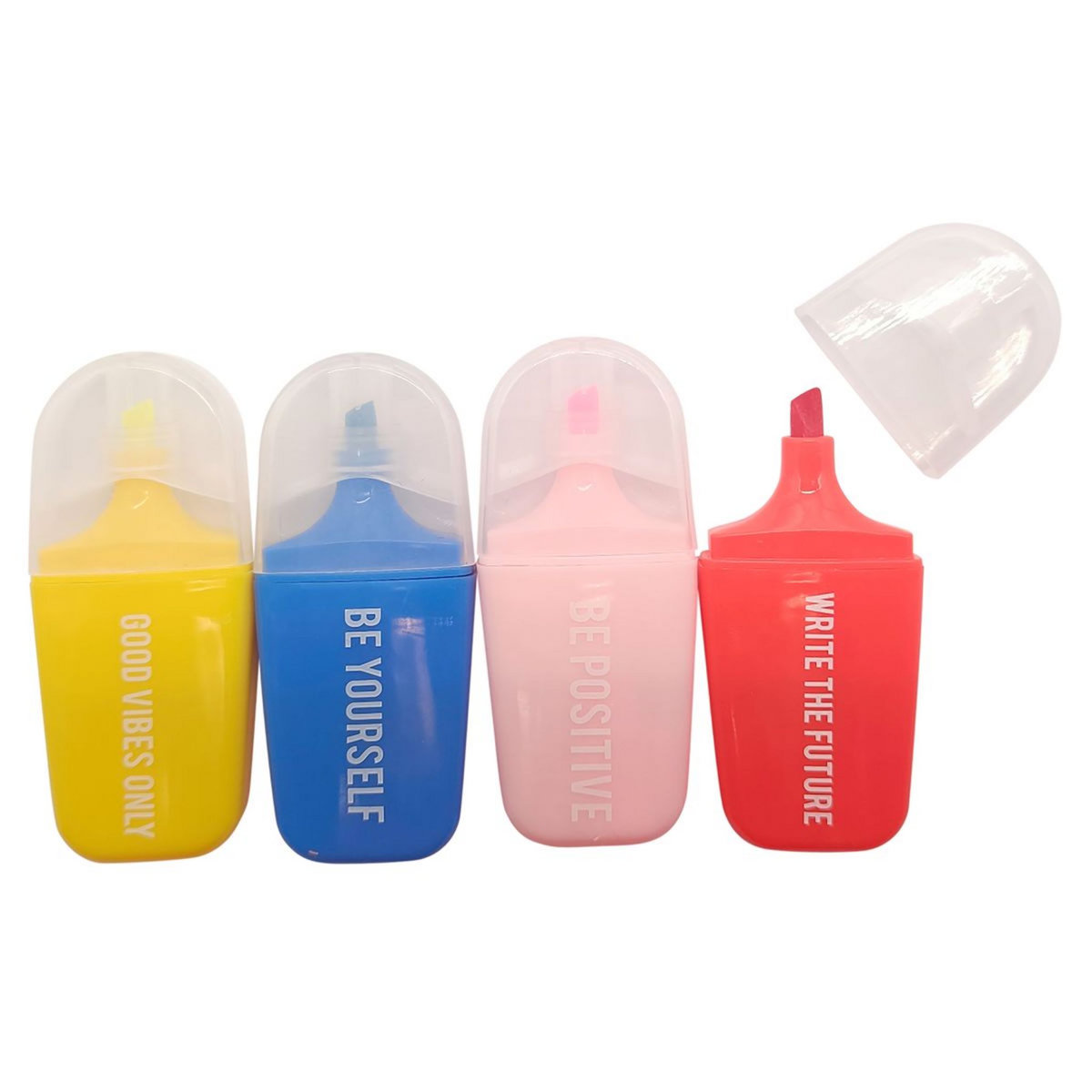 AUCHAN Lot de 4 mini surligneurs KOLOR