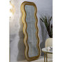 Voir la diapositive 5 : Paris Prix Miroir Mural en Velours  Emily  160cm Or