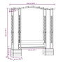 Voir la diapositive 6 : VIDAXL Pergola de jardin avec banc et jardinieres Bois de pin impregne