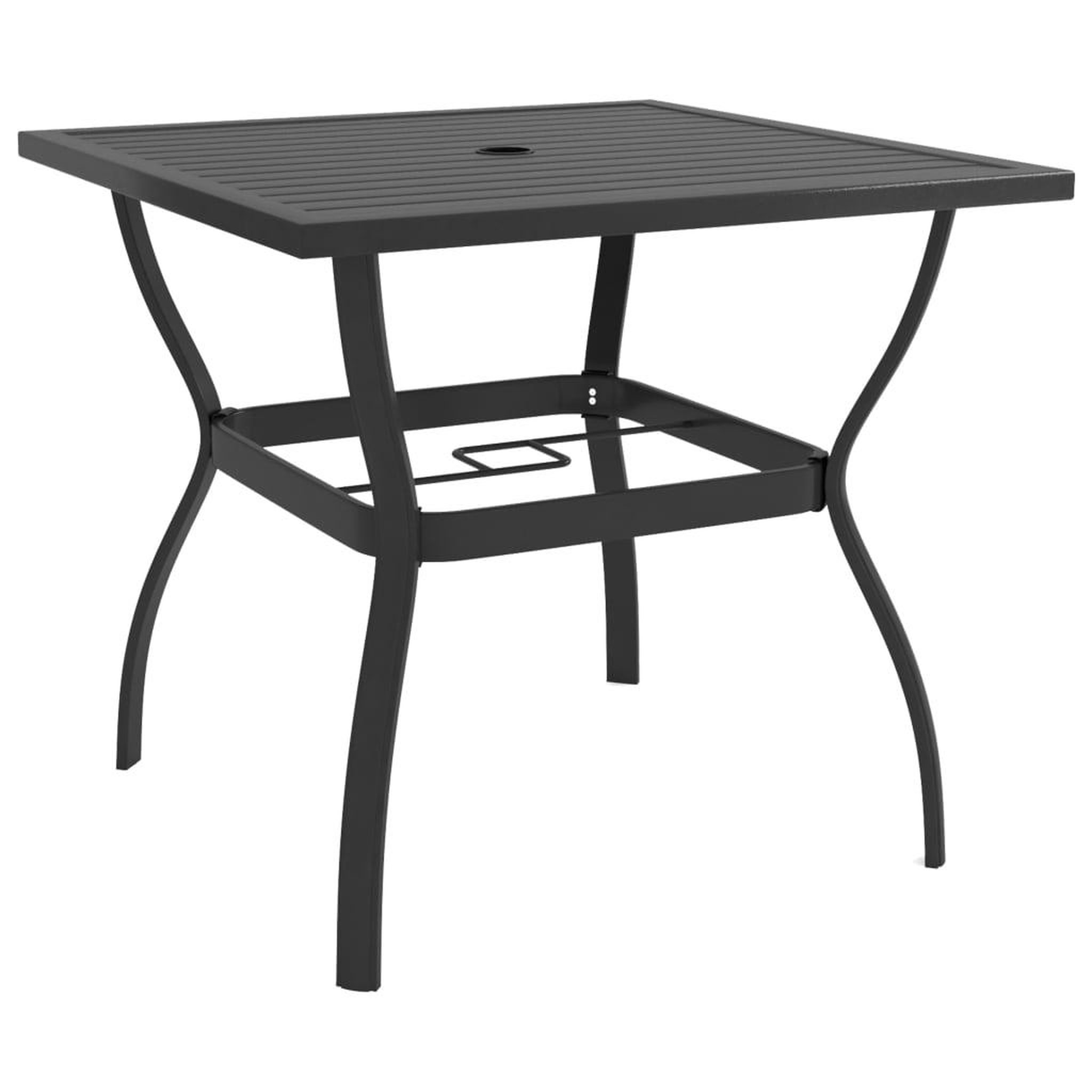 Voir la diapositive 1 : VIDAXL Table de jardin Anthracite 81,5x81,5x72 cm Acier