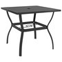 Voir la diapositive 1 : VIDAXL Table de jardin Anthracite 81,5x81,5x72 cm Acier