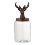 Voir la diapositive 1 : Paris Prix Bocal en Verre  Cerf  39cm Transparent