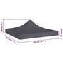 Voir la diapositive 6 : VIDAXL Toit de tente de reception 2x2 m Anthracite 270 g/m^2