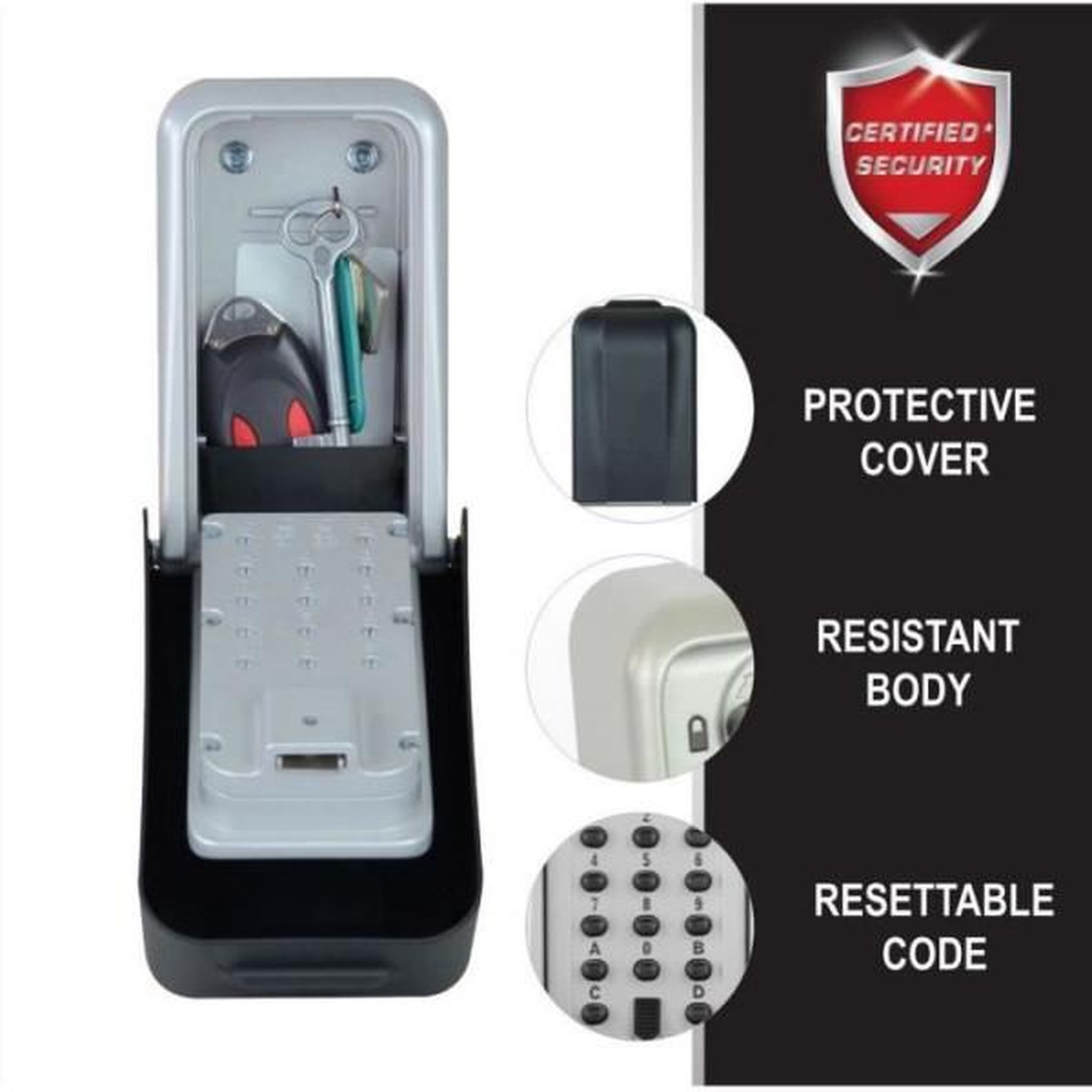 Voir la diapositive 5 : Master lock Boite a clés sécurisée certifiée - format xl - master lock
