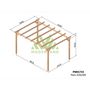 Voir la diapositive 2 : JARDIDECO Pergola massive en bois Paris 420 x 300 cm - Maderland