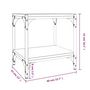 Voir la diapositive 6 : VIDAXL Meuble TV Chene sonoma 40x33x41 cm Bois d'ingenierie et acier