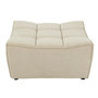 Voir la diapositive 2 : Paris Prix Pouf Matelassé  Grid  92cm Beige
