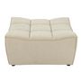 Voir la diapositive 2 : Paris Prix Pouf Matelassé  Grid  92cm Beige