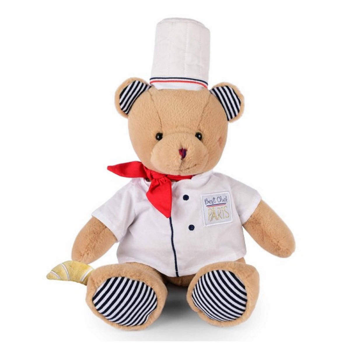 DOUDOU ET COMPAGNIE L'ours Chef de Paris et son croissant