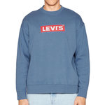 Levi's Sweat  Homme Levi's Relaxed Graphic Crew. Coloris disponibles : Bleu