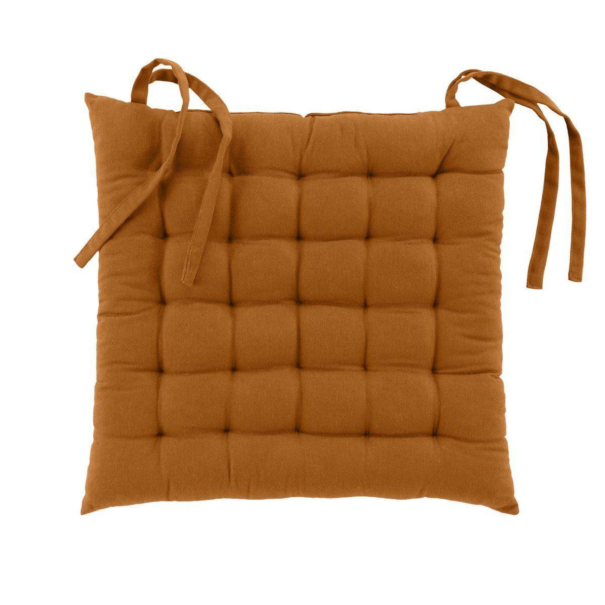 Douceur d'Intérieur Coussin de chaise  twily  38x38cm camel