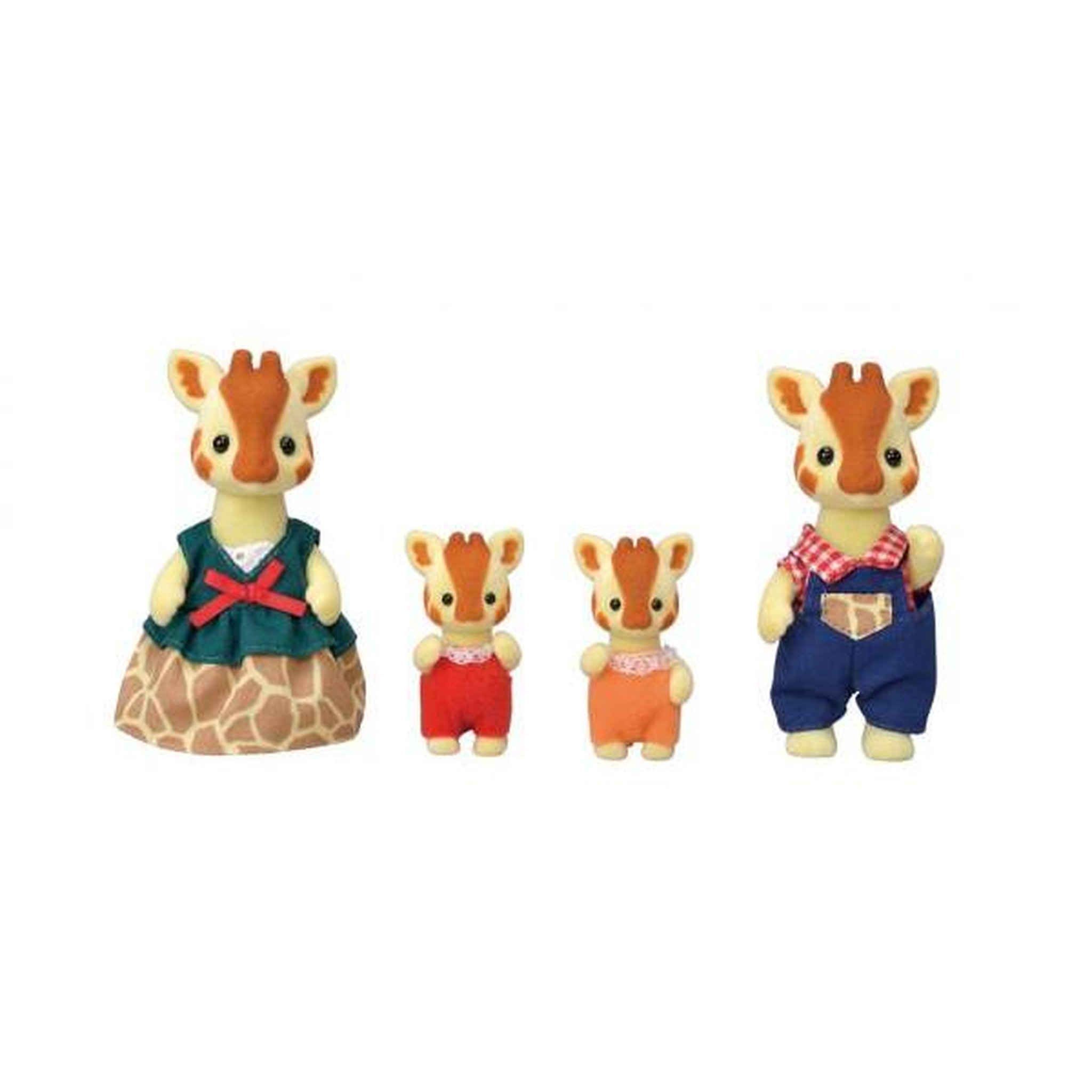 Voir la diapositive 3 : EPOCH SYLVANIAN FAMILIES - Famille Girafe - 4 personnages articulés - Orange - Mixte