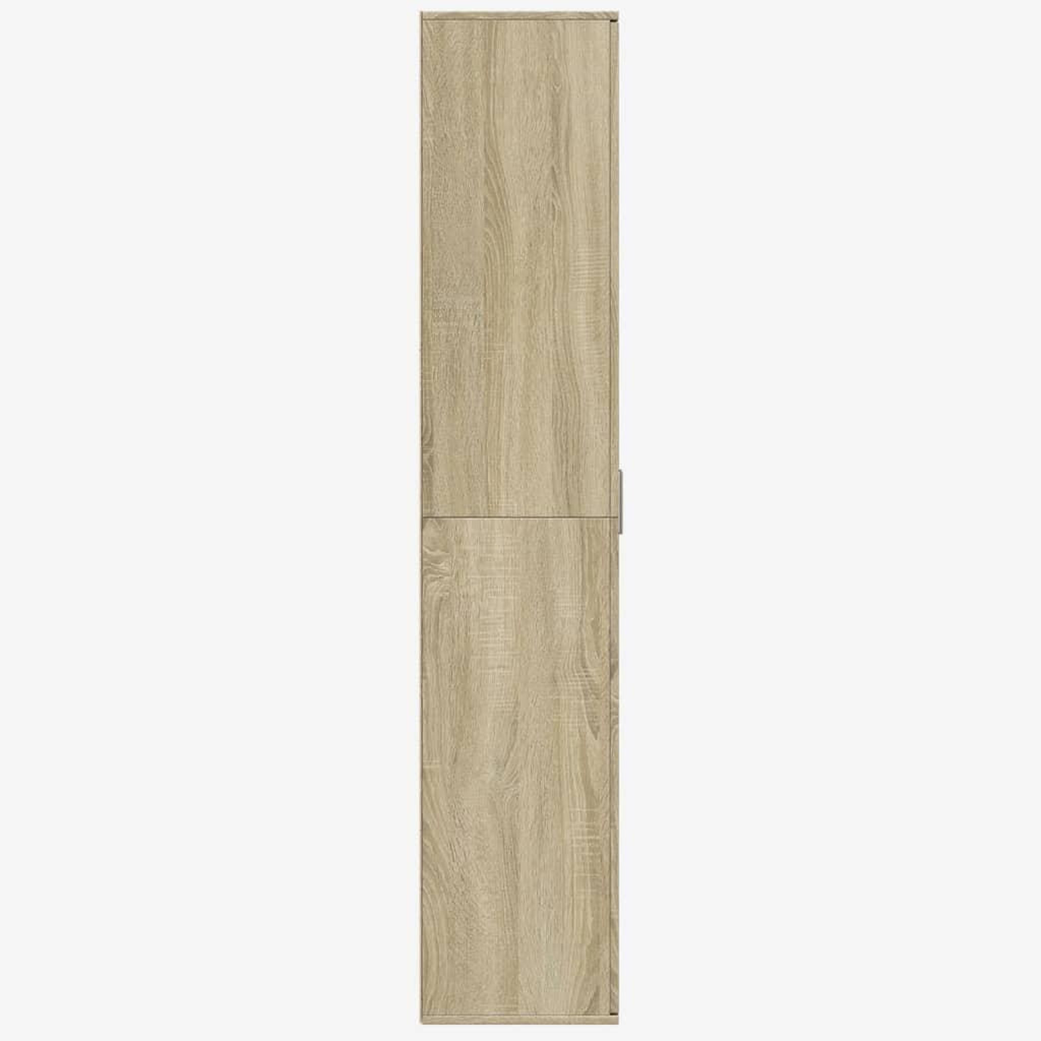Voir la diapositive 4 : VIDAXL Buffet haut chene sonoma 80x35x180 cm bois d'ingenierie