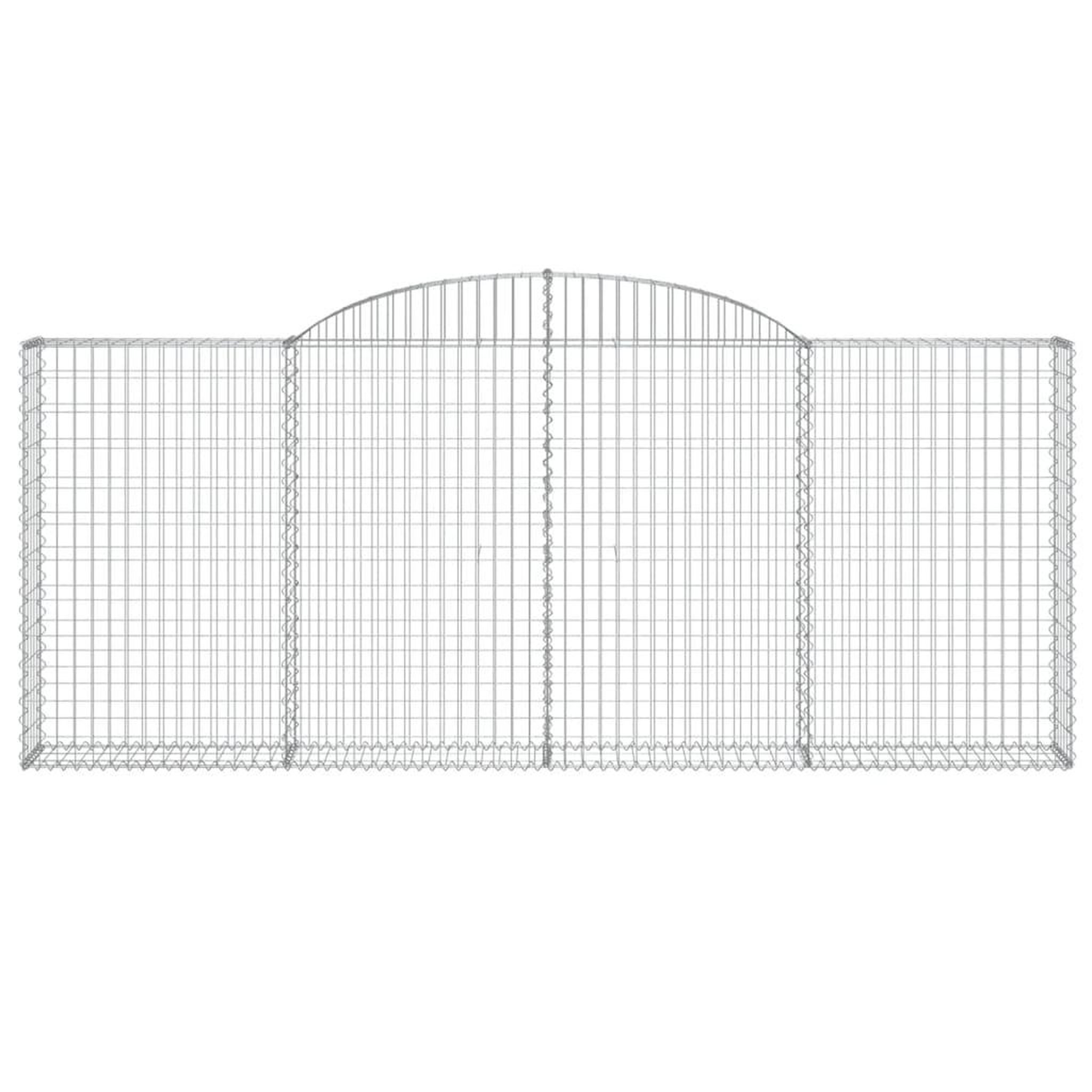 Voir la diapositive 4 : VIDAXL Paniers a gabions arques 10 pcs 300x30x120/140 cm fer galvanise