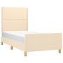 Voir la diapositive 3 : VIDAXL Cadre de lit sans matelas creme 80x200 cm tissu