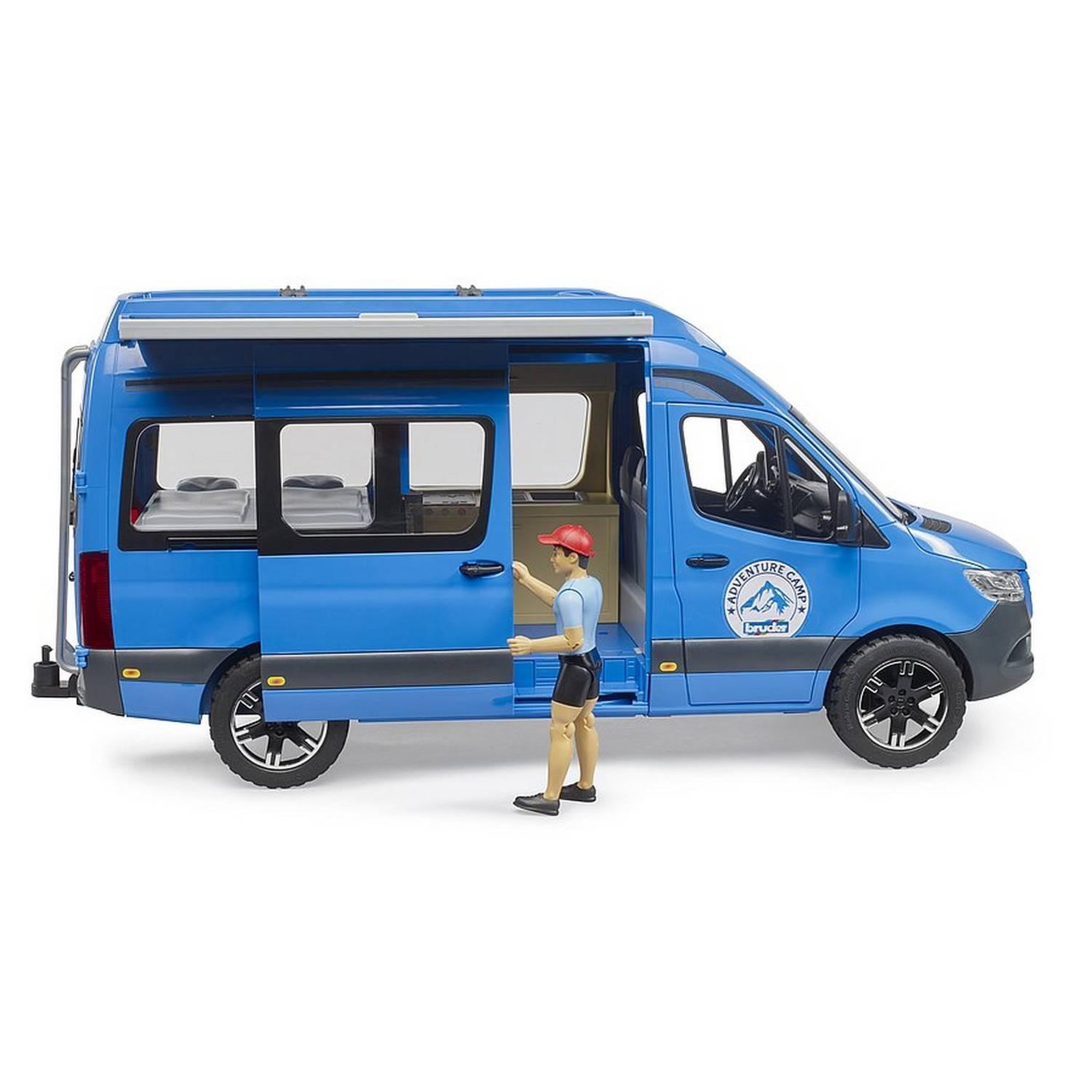 Voir la diapositive 3 : Bruder MB Sprinter Camper avec conducteur