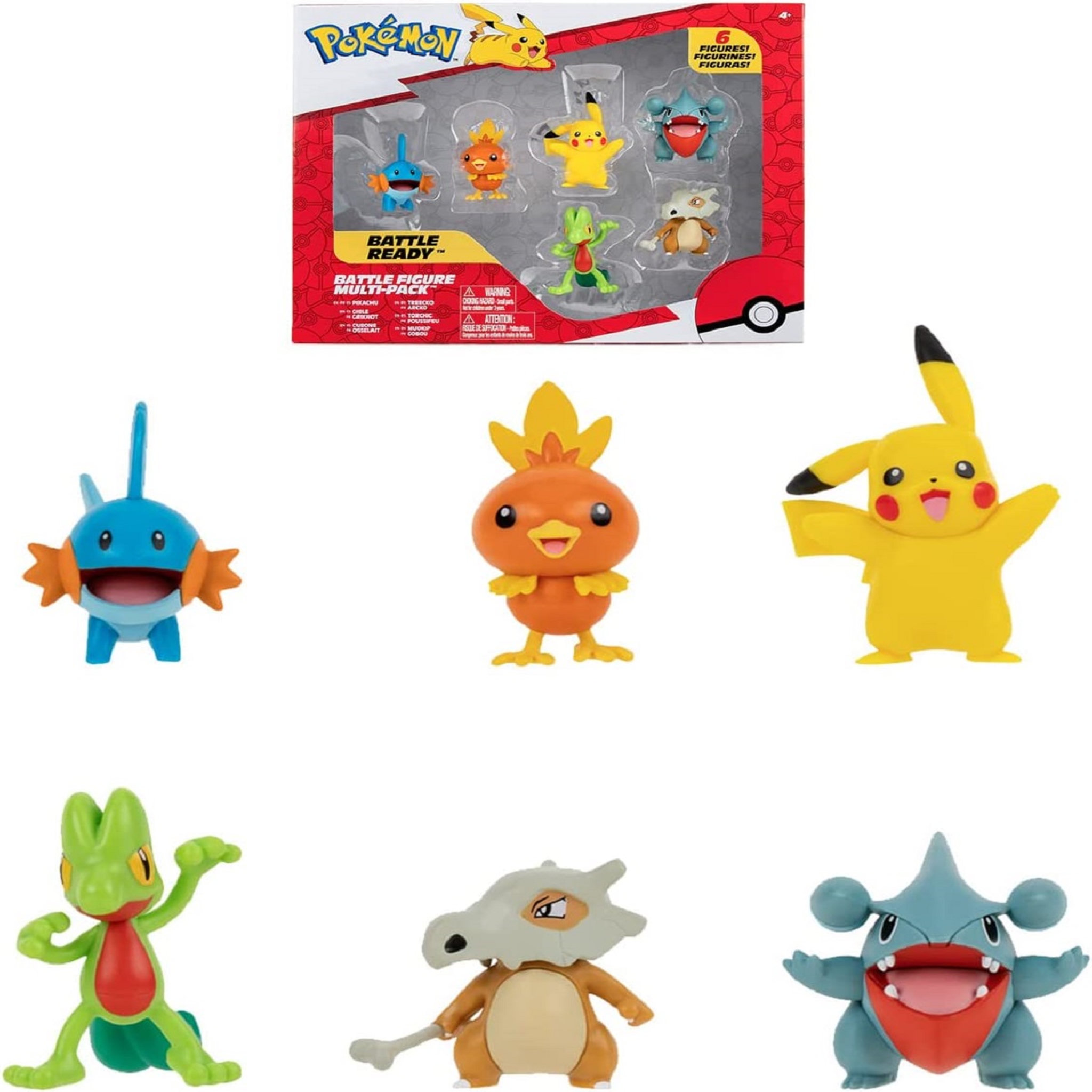 Voir la diapositive 1 : BANDAI Pack de 6 figurines Pokémon Collection n°4