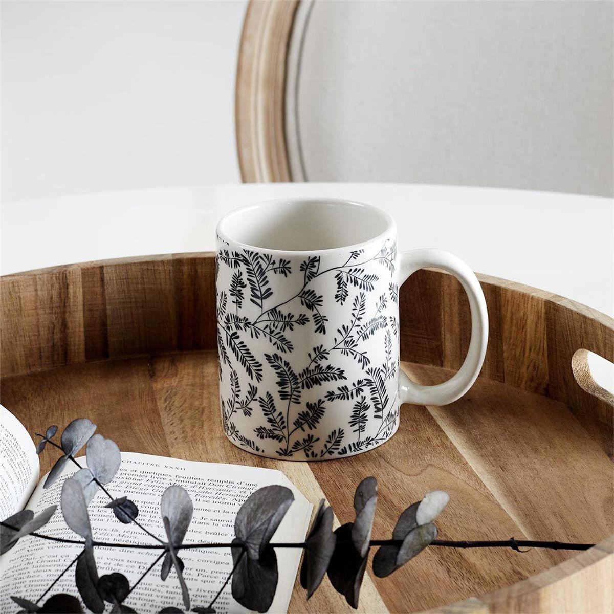 Paris Prix Lot de 6 Mugs Imprimé  Cottage  35cl Gris