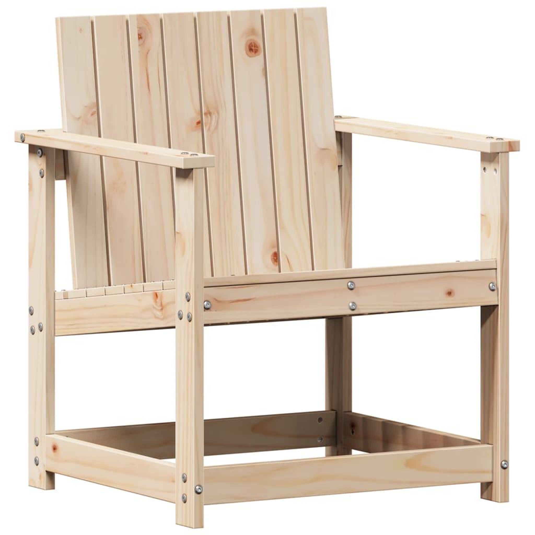 Voir la diapositive 2 : VIDAXL Chaise de jardin 62x56x77 cm bois de pin massif
