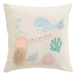 Atmosphera Kids Coussin Enfant Déco  Mer  40x40cm Multicolore