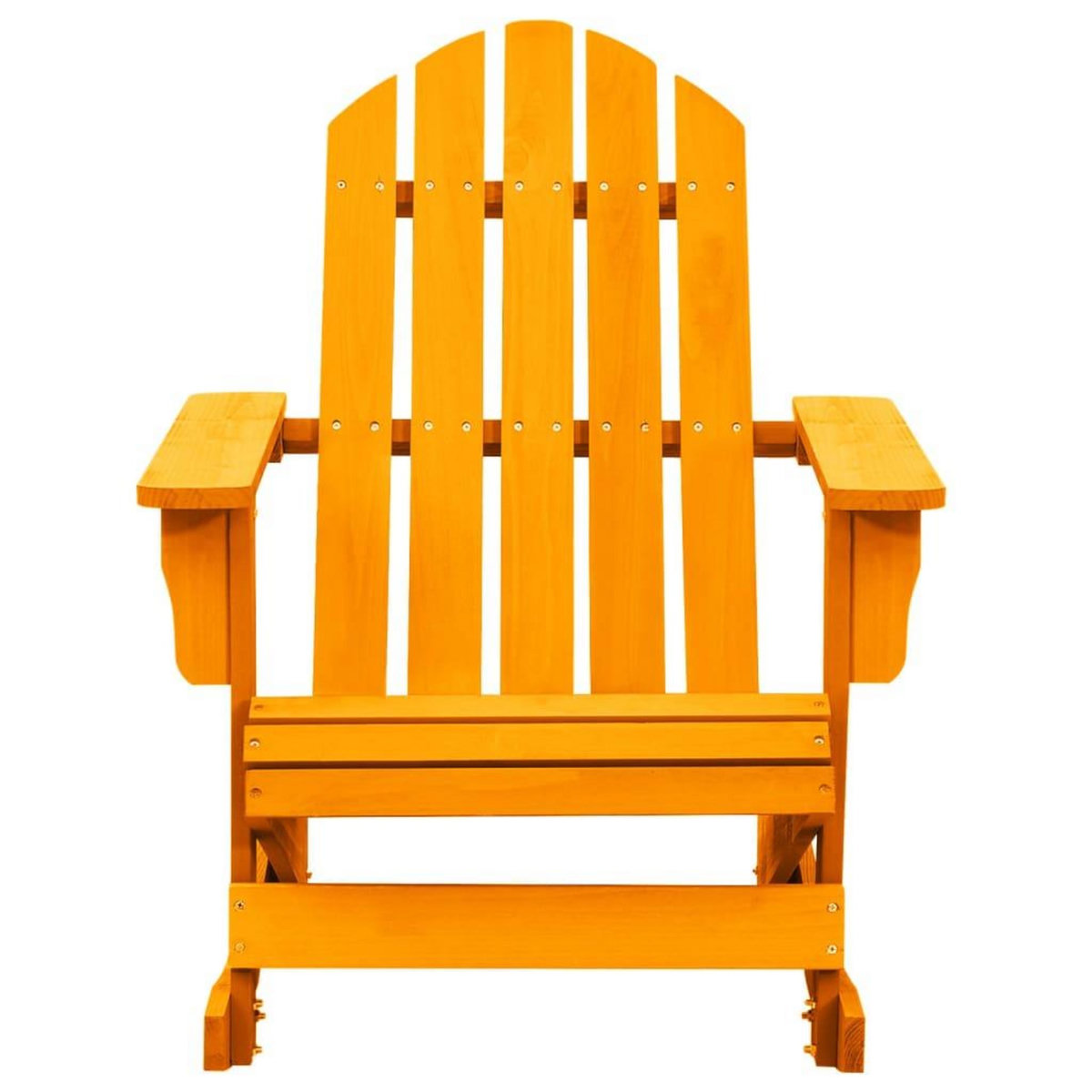 VIDAXL Chaise a bascule de jardin Adirondack bois de sapin orange