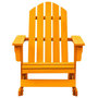 Voir la diapositive 2 : VIDAXL Chaise a bascule de jardin Adirondack bois de sapin orange