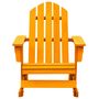 Voir la diapositive 2 : VIDAXL Chaise a bascule de jardin Adirondack bois de sapin orange