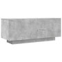 Voir la diapositive 2 : VIDAXL Meuble TV Gris beton 100x35x40 cm Bois d'ingenierie
