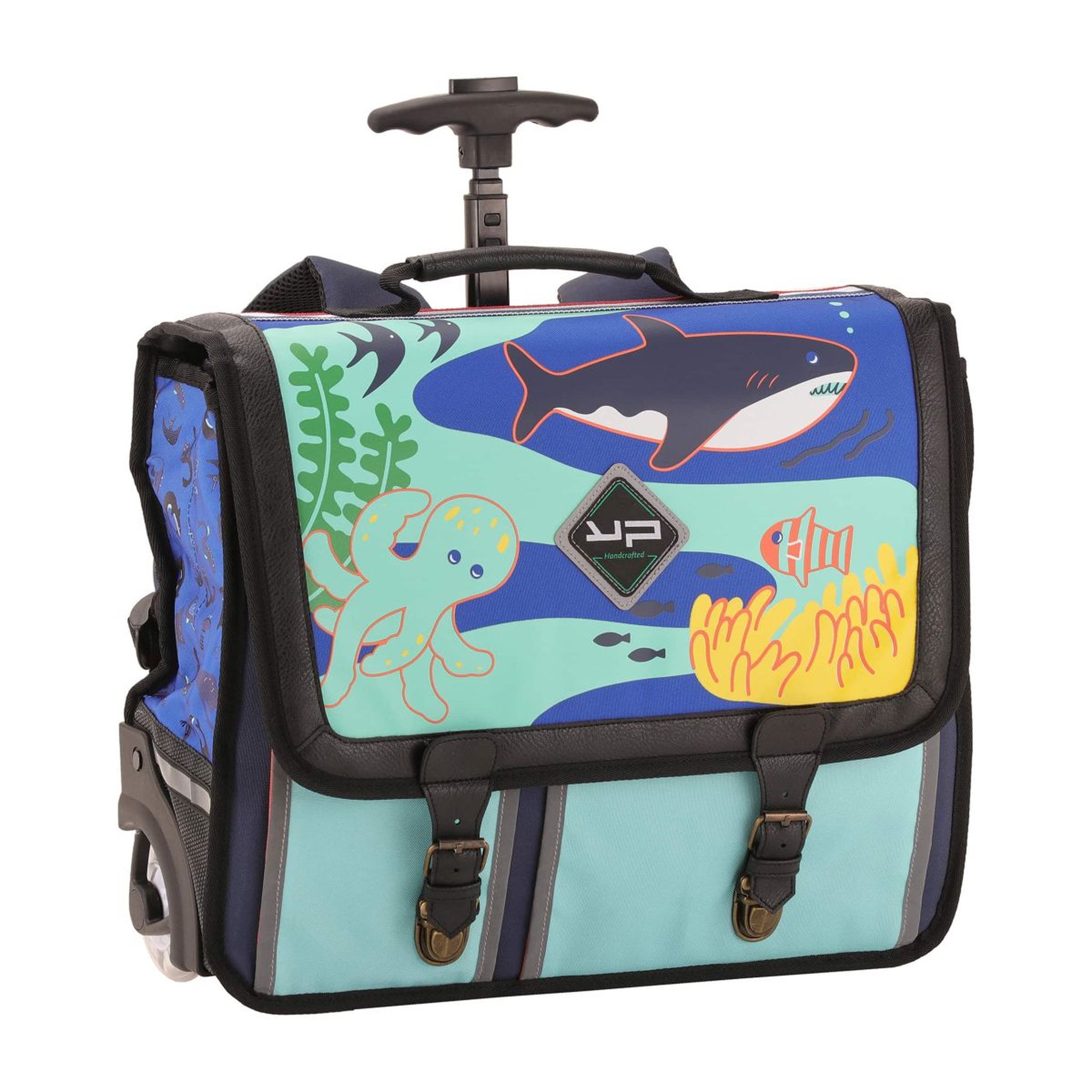 Voir la diapositive 1 : BODYPACK Cartable à roulettes 41 cm CM1/CM2 bleu