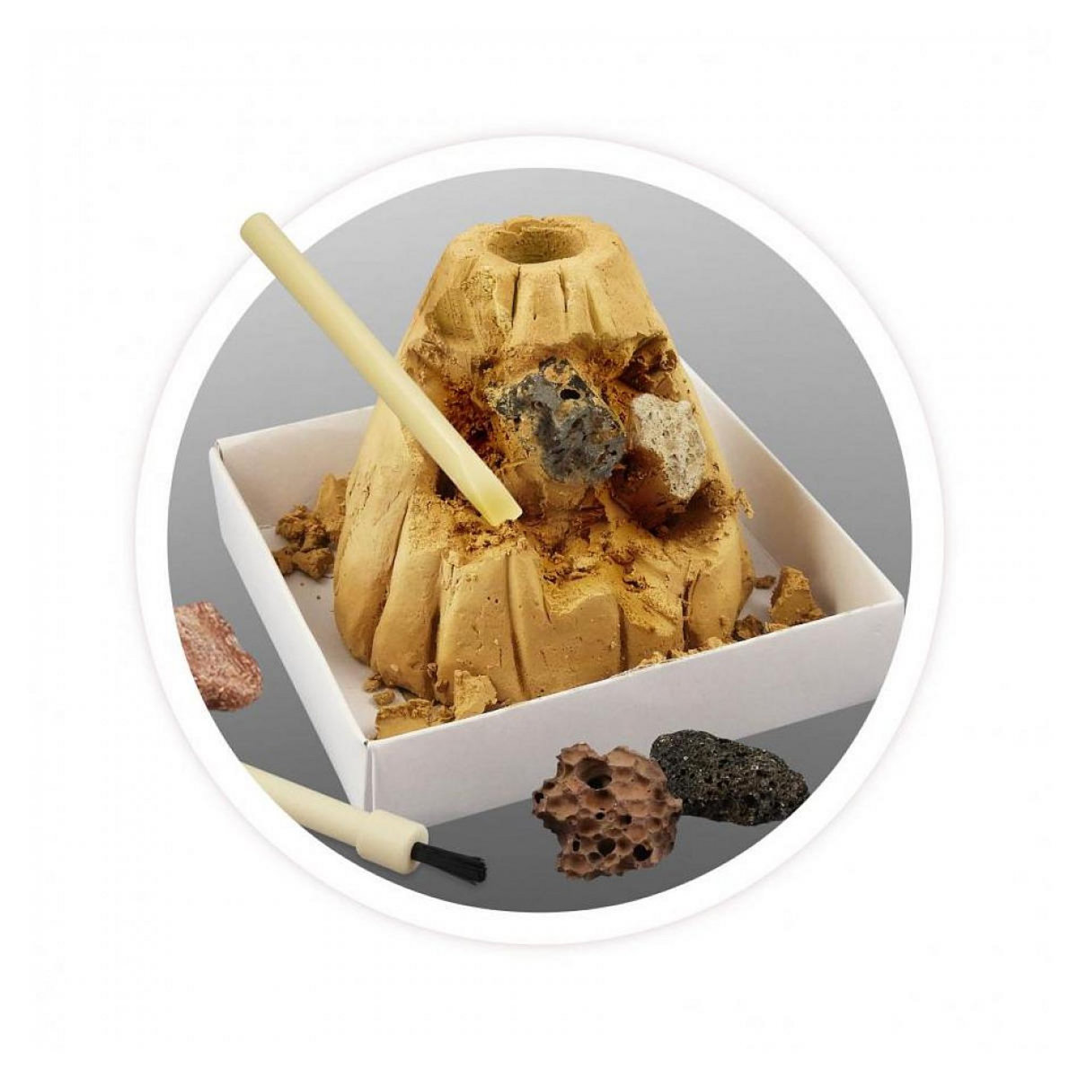 BUKI Kit d'expérience volcanique Mini 2225 - Éruption et Découverte