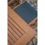 Voir la diapositive 3 : MARKET24 Ensemble repas de jardin 4 a 6 personnes - Table extensible 120/180 x 80 cm + 6 chaises assises textilene - Bois Eucalyptus FSC