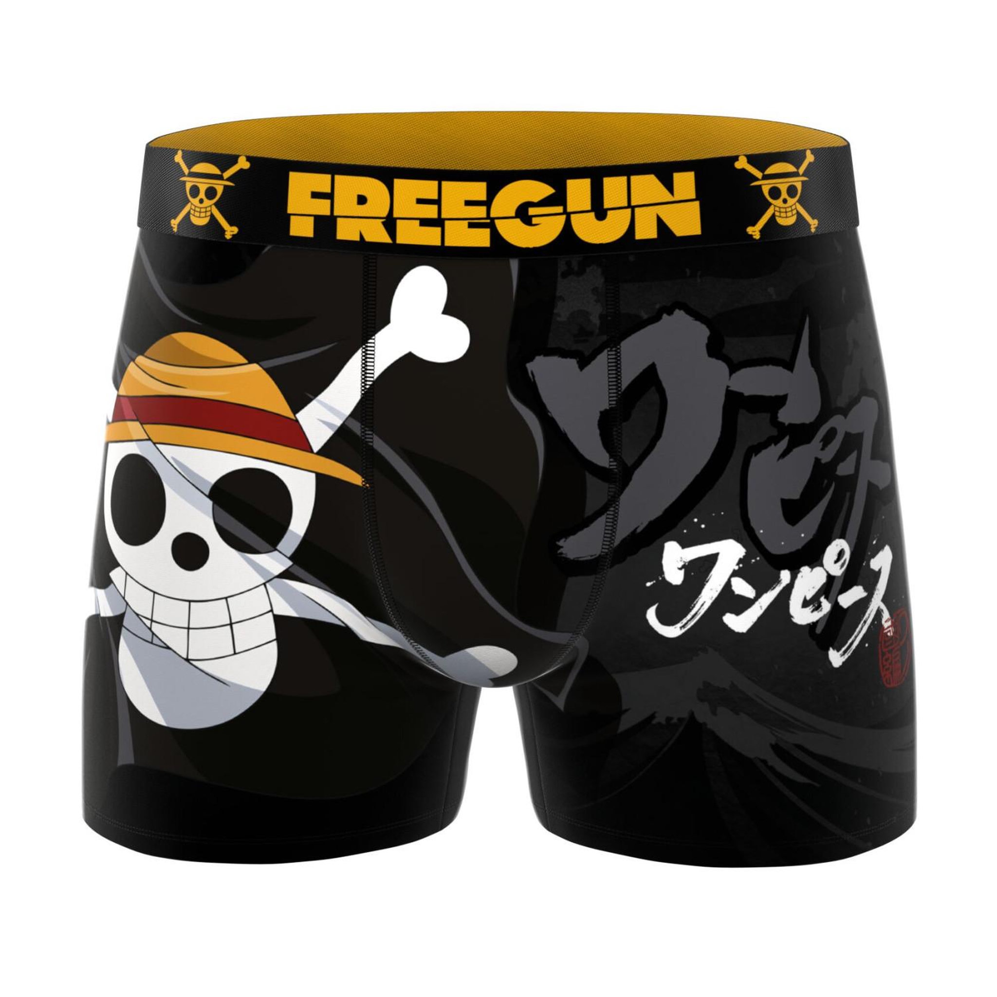 Voir la diapositive 3 : FREEGUN Lot de 4 boxers homme One Piece