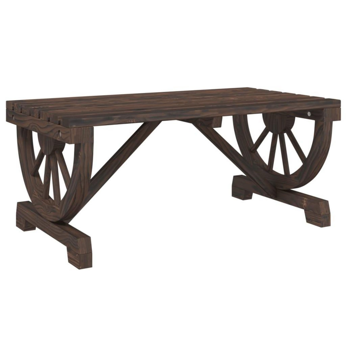 VIDAXL Table basse de jardin 90x50x40 cm bois de sapin massif